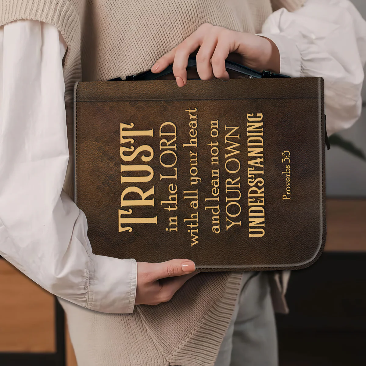Lion Trust In The Lord - Unique Personalized Bible Covers - AT4082425 - Image 5