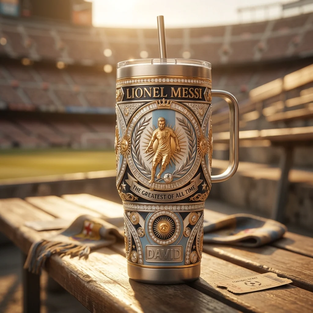 Lionel Messi Greatest Of All Time - Personalized Tumbler - Gifts For Football Lovers, Sports Fans - Image 5