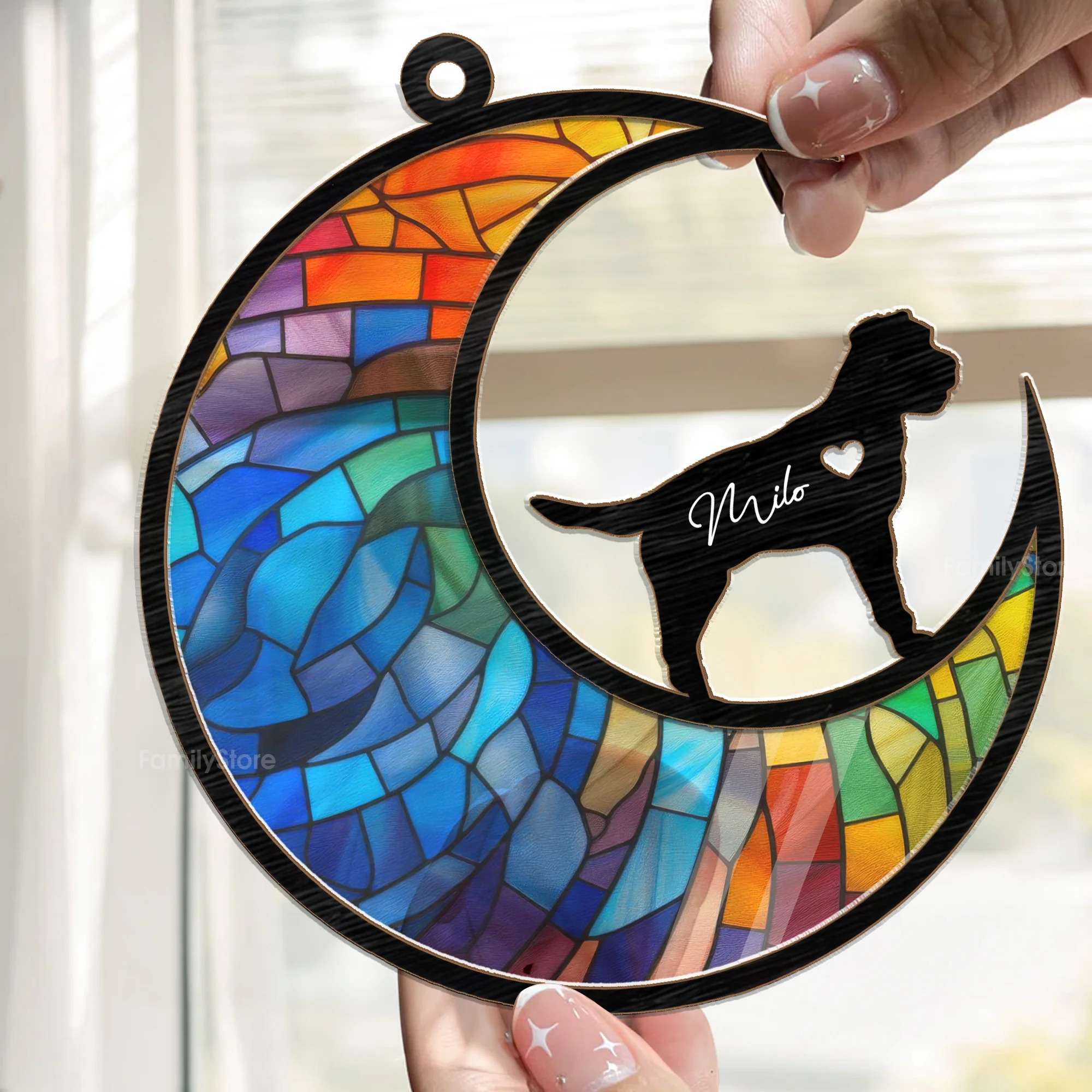 Loss Of Pet My Dearest Paws - Memorial Gift For Pet Lovers - Personalized Window Hanging Window Hanging Suncatcher Ornament - CLP05 NA94 - Image 2