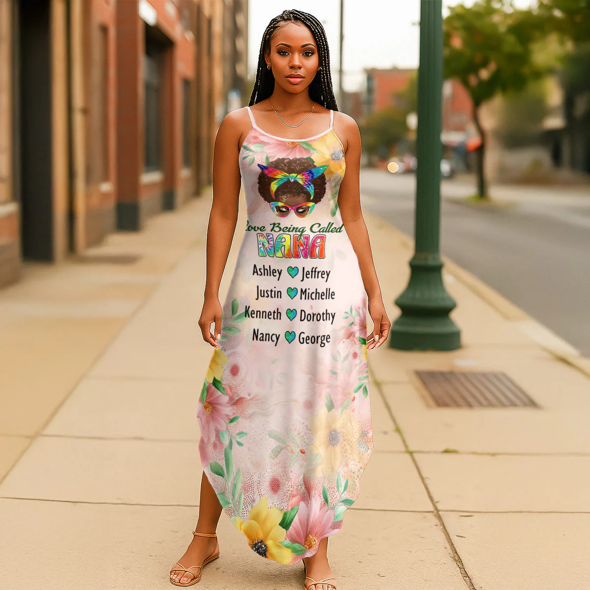 Love Being Called Grandma - Personalized Maxi Dress - Gift For Mom, Grandma HN02 - Image 6