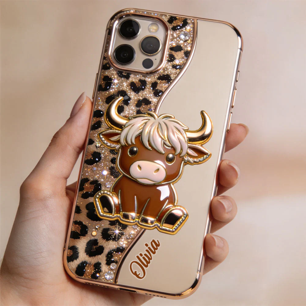 Love Highland Cows - Personalized Phone Case - Gift For Her