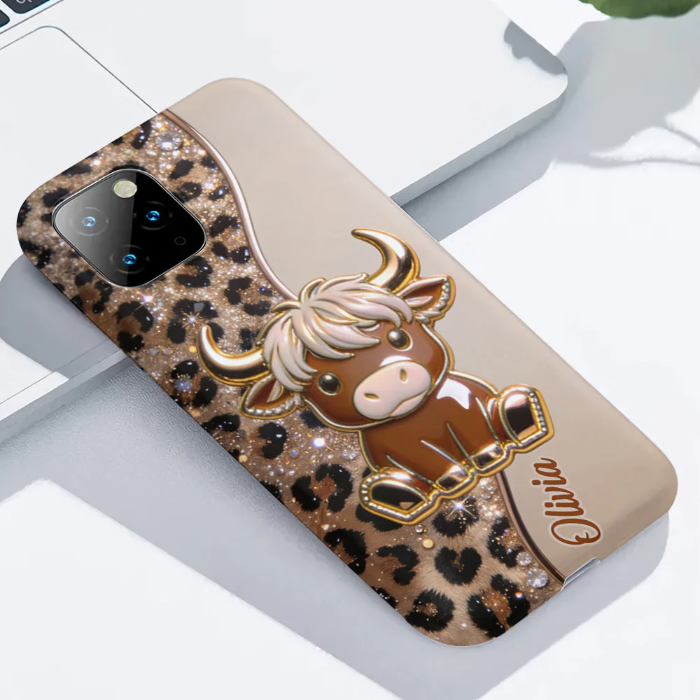 Love Highland Cows - Personalized Phone Case - Gift For Her - Image 7