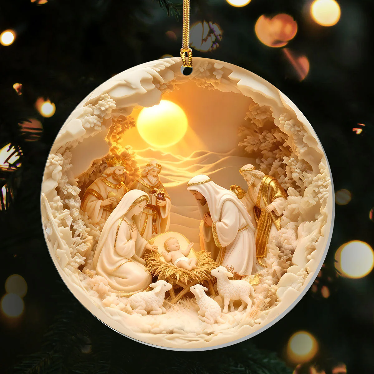 Love Made Flesh - 1-Layer Acrylic Ornament HL128