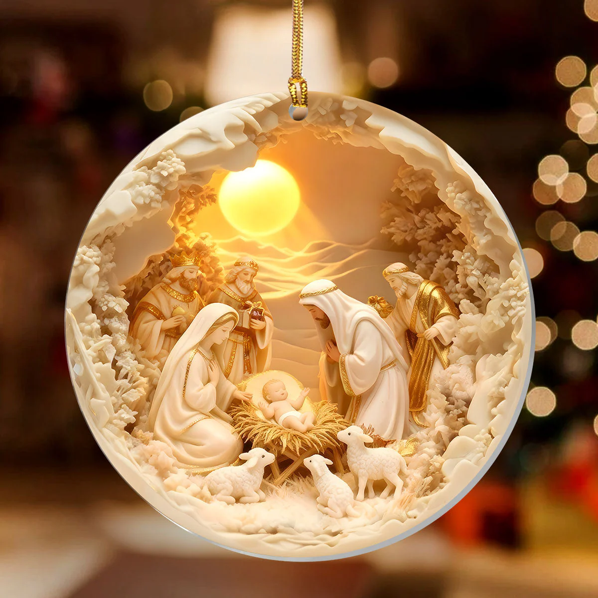 Love Made Flesh - 1-Layer Acrylic Ornament HL128 - Image 2
