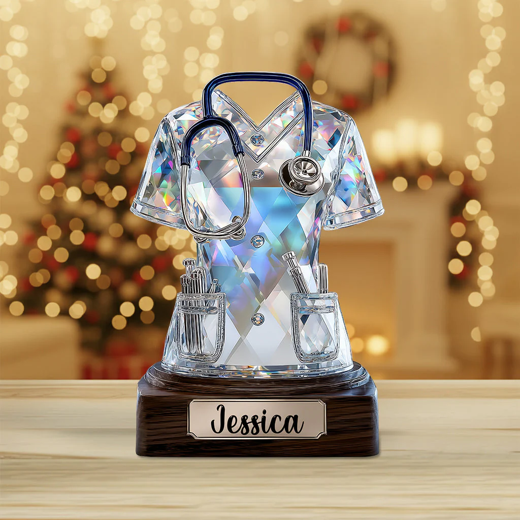 Love Nurse Life - Personalized Custom Shaped Acrylic Plaque - Gift For Nurse - Image 3