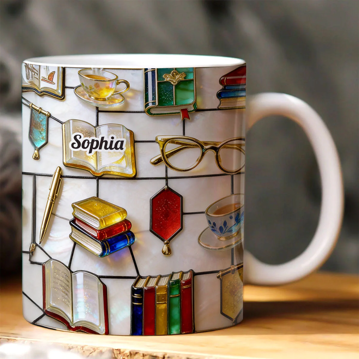 Love Reading - Personalized Mug - Gift For Book Lovers HH01