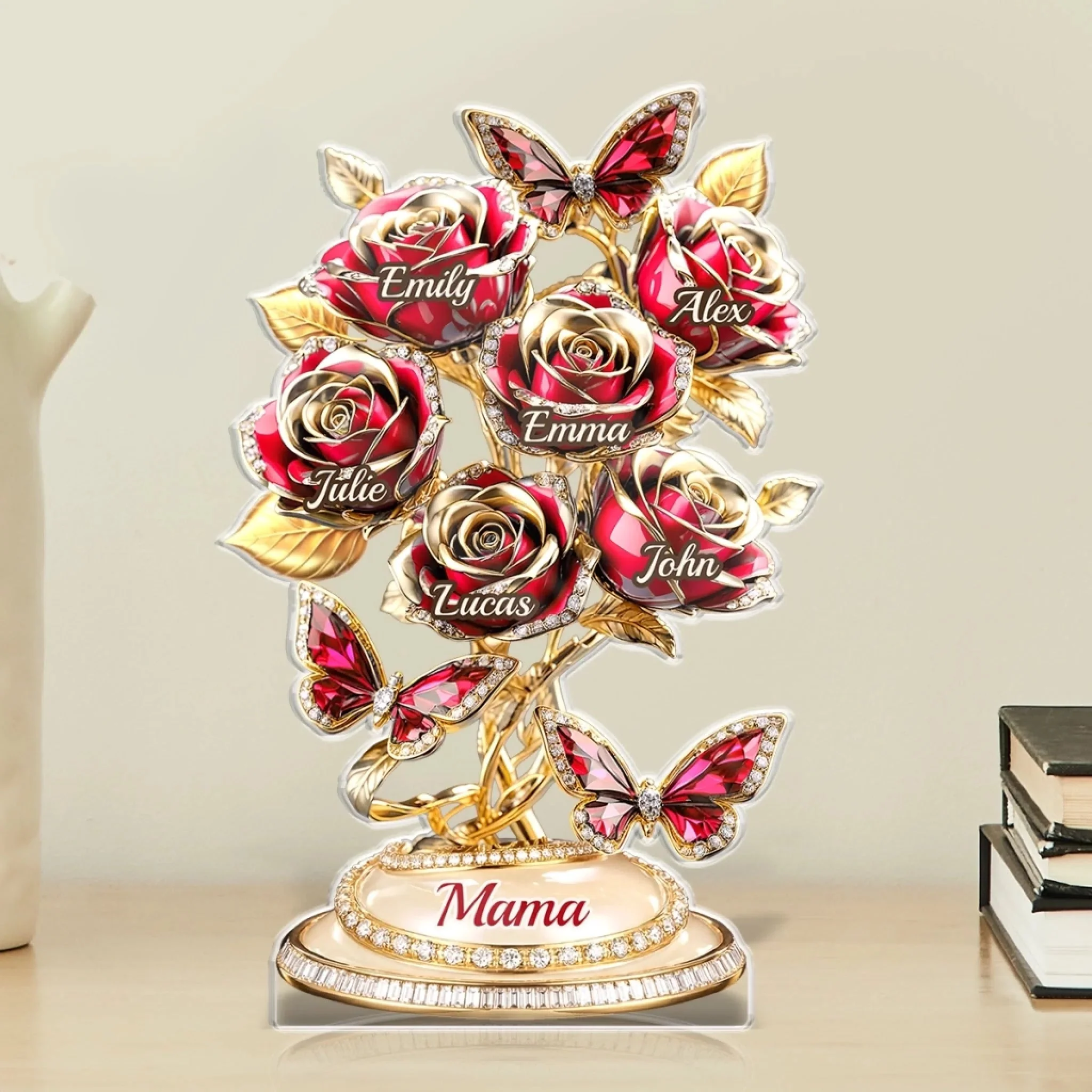 Love Rooted In Motherhood - Personalized Shape Acrylic Plaque - Gift For Mom, Grandma HN02 - Image 3