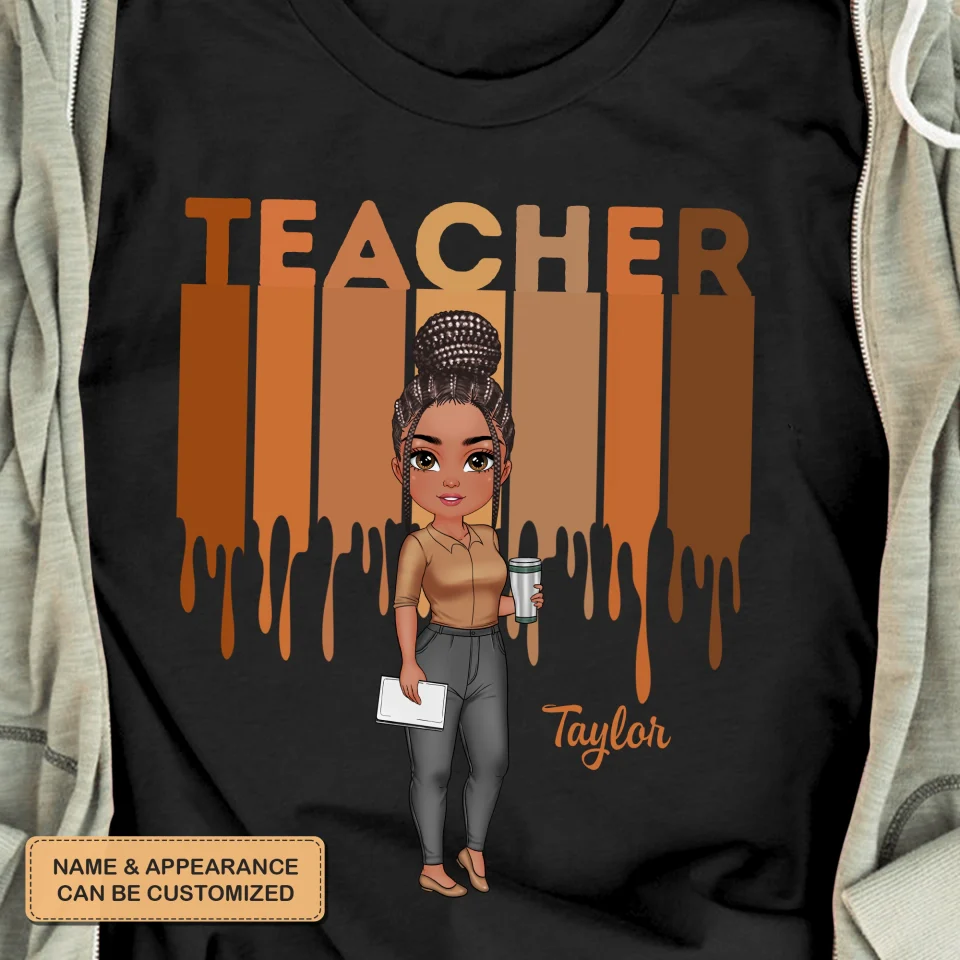 Love Teacher Life - Personalized Shirt - Gift For Teacher | CLTC01 HN02 - Image 3