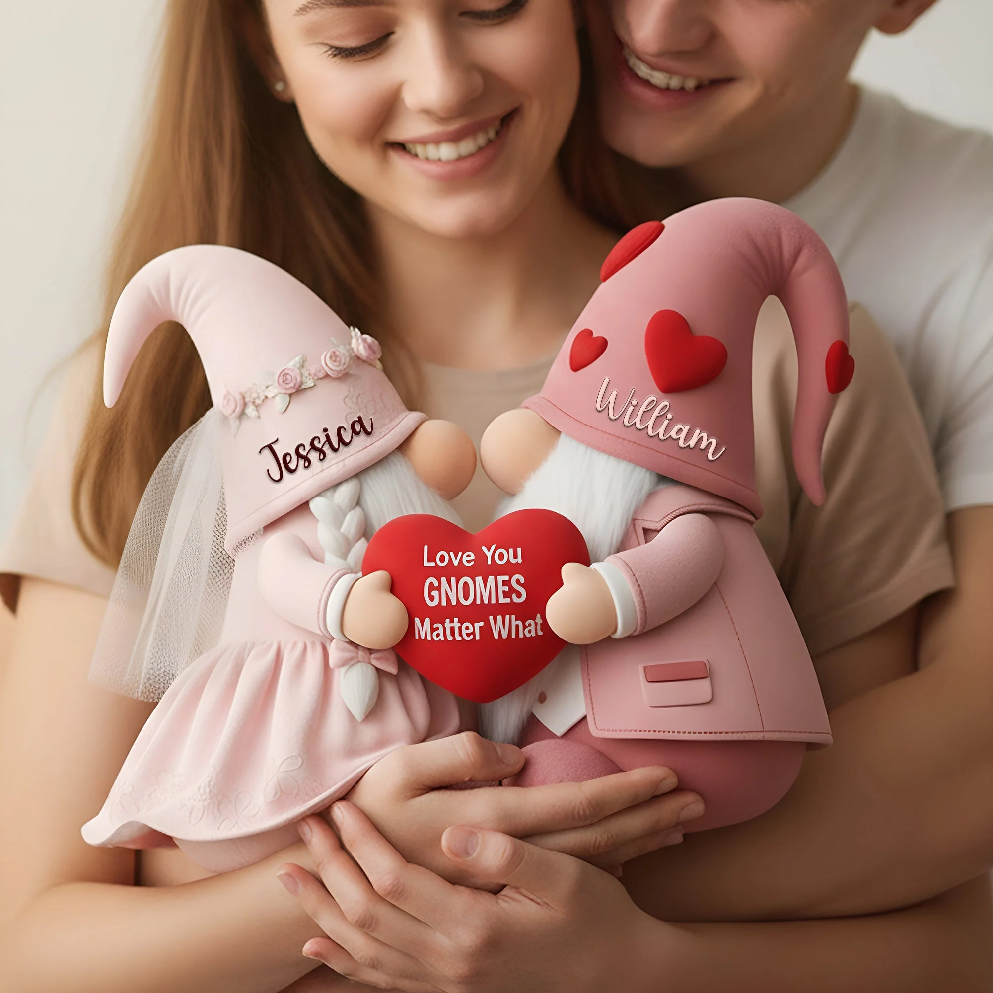 Love You Gnomes Matter What - Personalized Custom Shape Pillow - Gift For Couples HH01 - Image 3