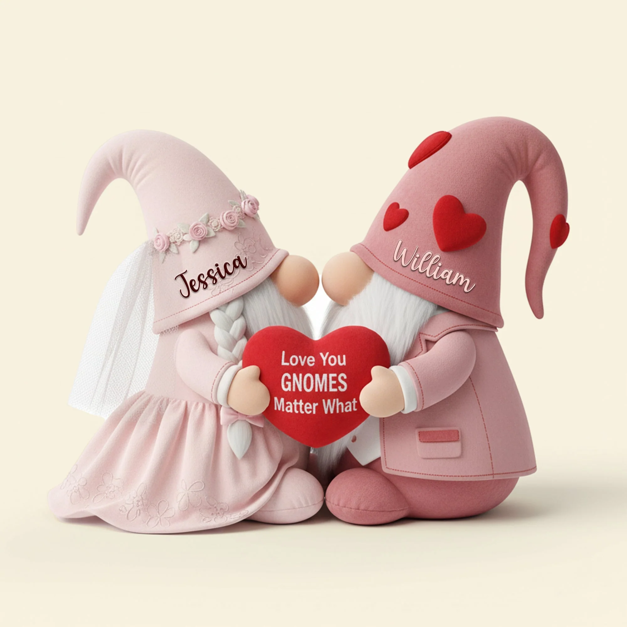 Love You Gnomes Matter What - Personalized Custom Shape Pillow - Gift For Couples HH01 - Image 5