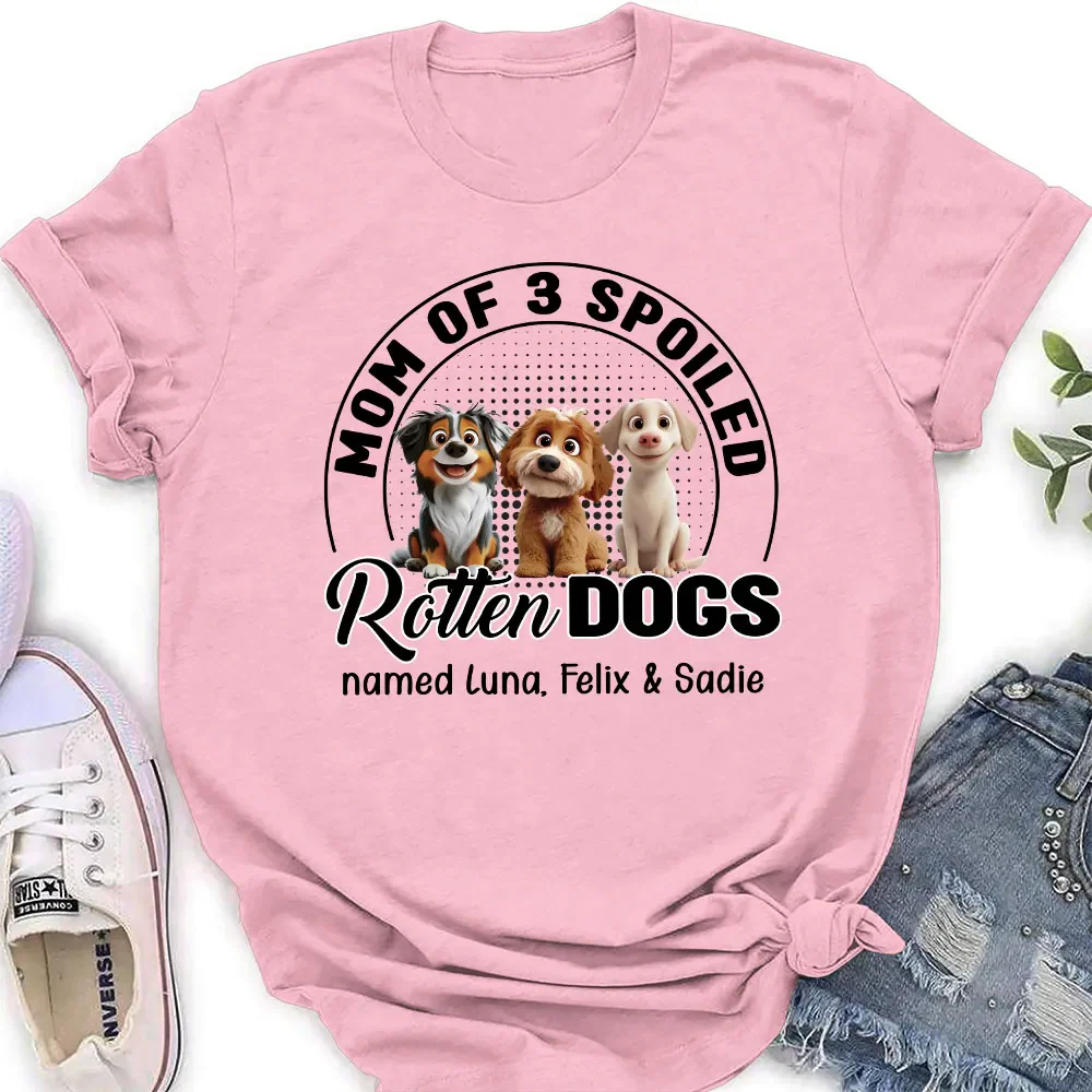 Lovely Spoiled Rotten Dog Chibi Cartoon - Personalized T-Shirt - Gift for Pet Owners, Dog Lovers | CLP15.v3 HH01 - Image 3