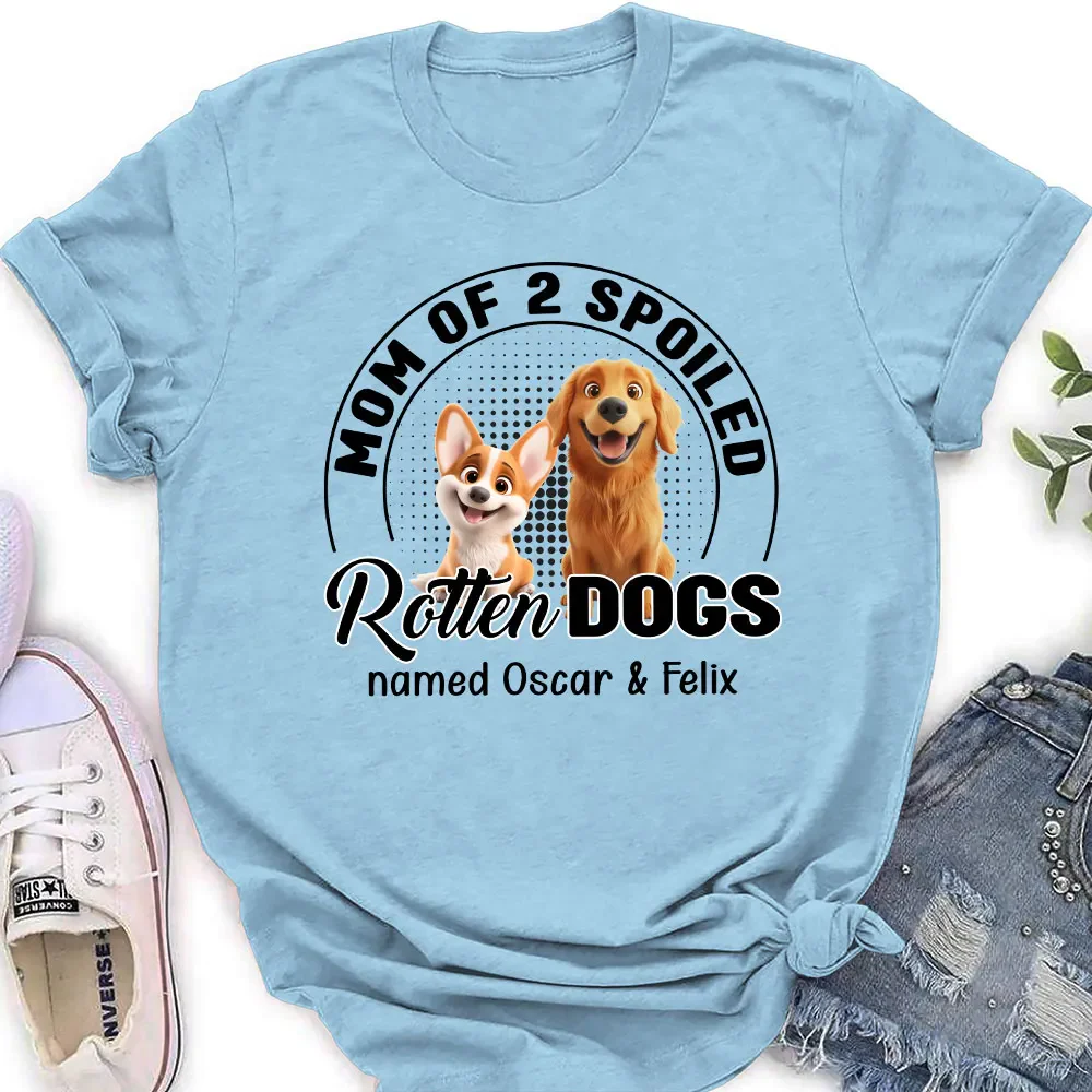 Lovely Spoiled Rotten Dog Chibi Cartoon - Personalized T-Shirt - Gift for Pet Owners, Dog Lovers | CLP15.v3 HH01 - Image 4