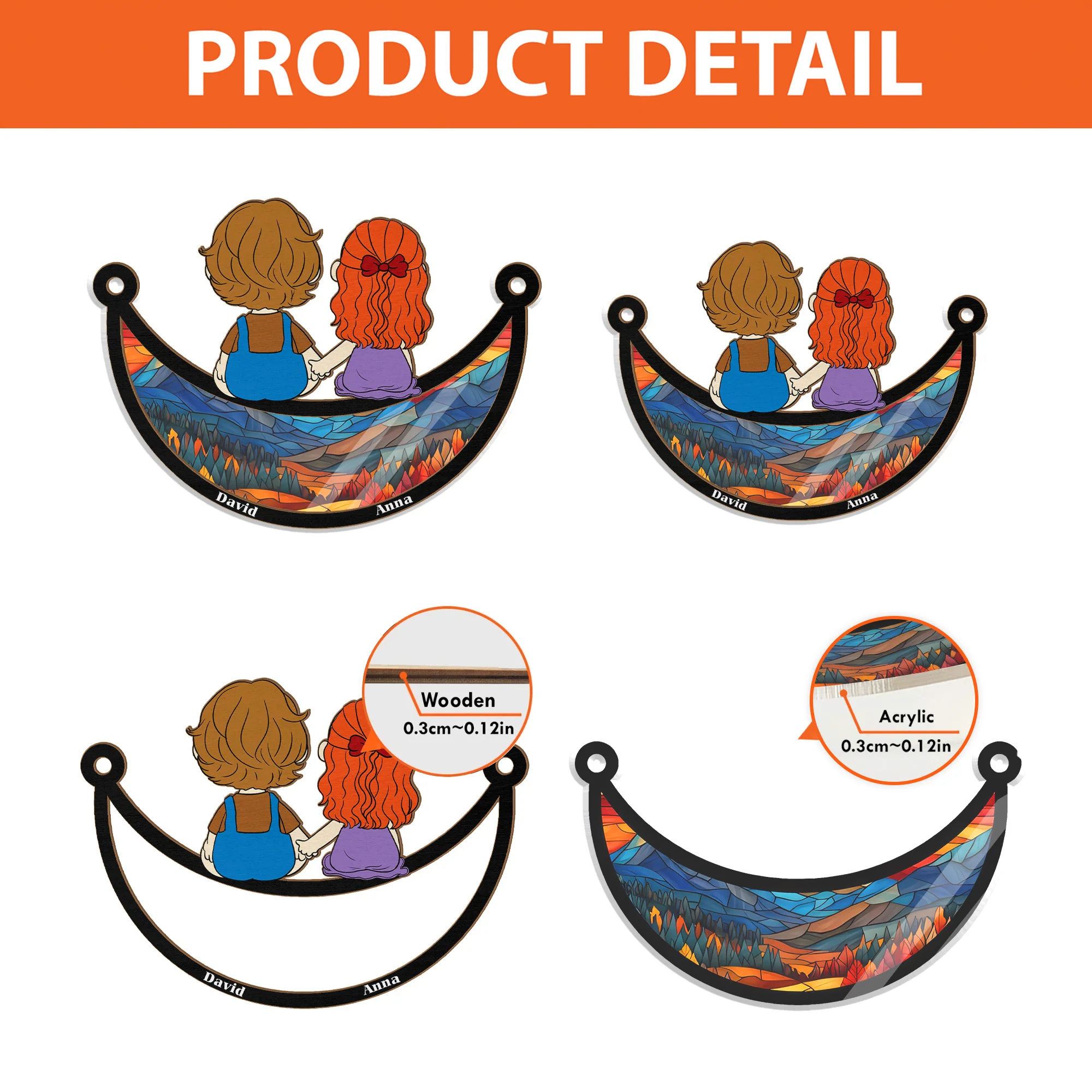 Loving You Is A Wonderful Way To Spend A Lifetime - Personalized Window Hanging Suncatcher Ornament - Gift For Couple, Husband Wife | GR16 NH96 - Image 4
