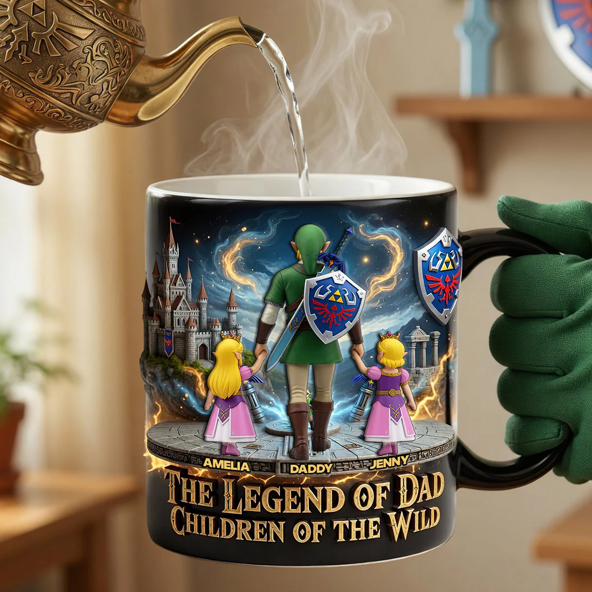 LoZd Adventure The Legend Of Fantasy Dad - Personalized Coffee Mug - Gifts For Father's Day