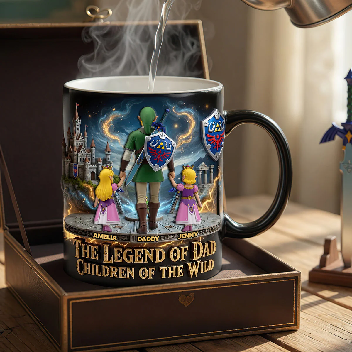 LoZd Adventure The Legend Of Fantasy Dad - Personalized Coffee Mug - Gifts For Father's Day - Image 2