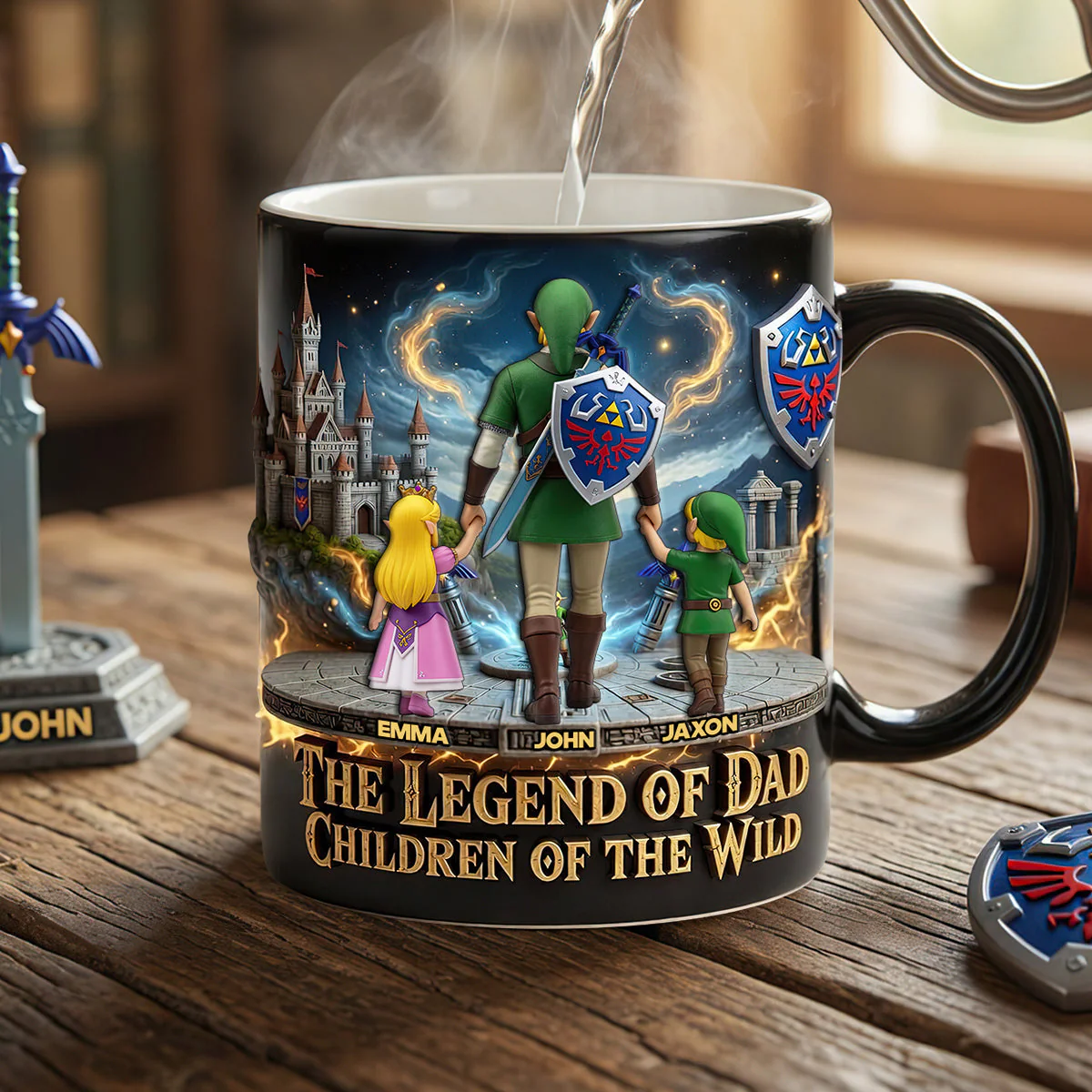 LoZd Adventure The Legend Of Fantasy Dad - Personalized Coffee Mug - Gifts For Father's Day - Image 3