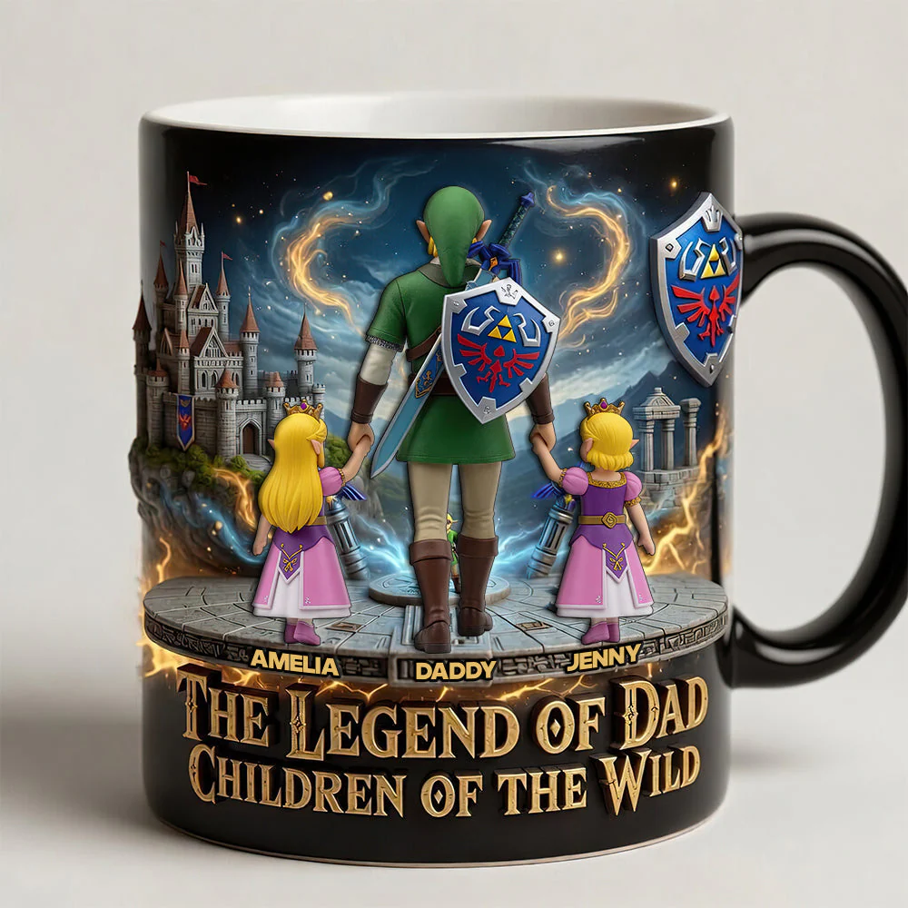 LoZd Adventure The Legend Of Fantasy Dad - Personalized Coffee Mug - Gifts For Father's Day - Image 4