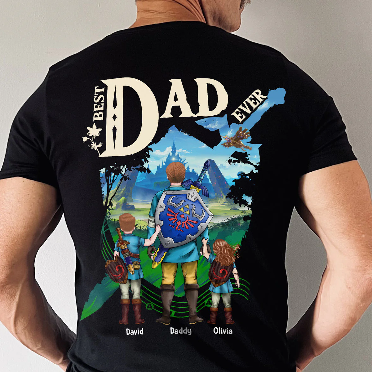 LoZd Best Legend Dad Ever - Personalized TShirt - Gift For Dad - Image 3