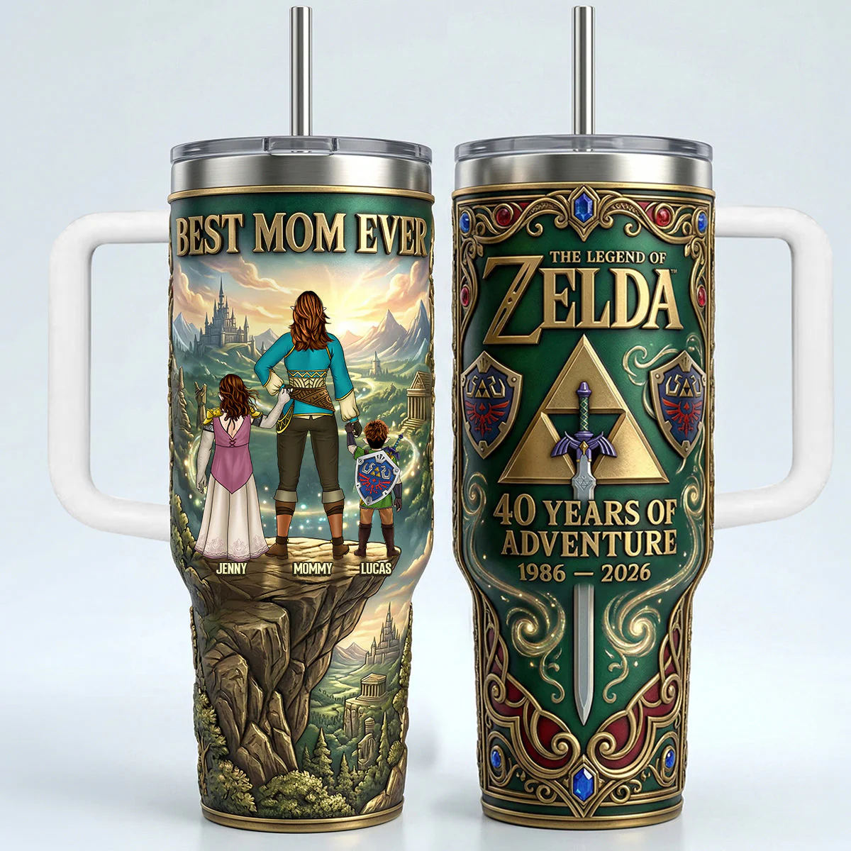 LoZd Best Mom Ever Fantasy Adventure - Personalized Tumbler - Gifts For Mom - Image 5