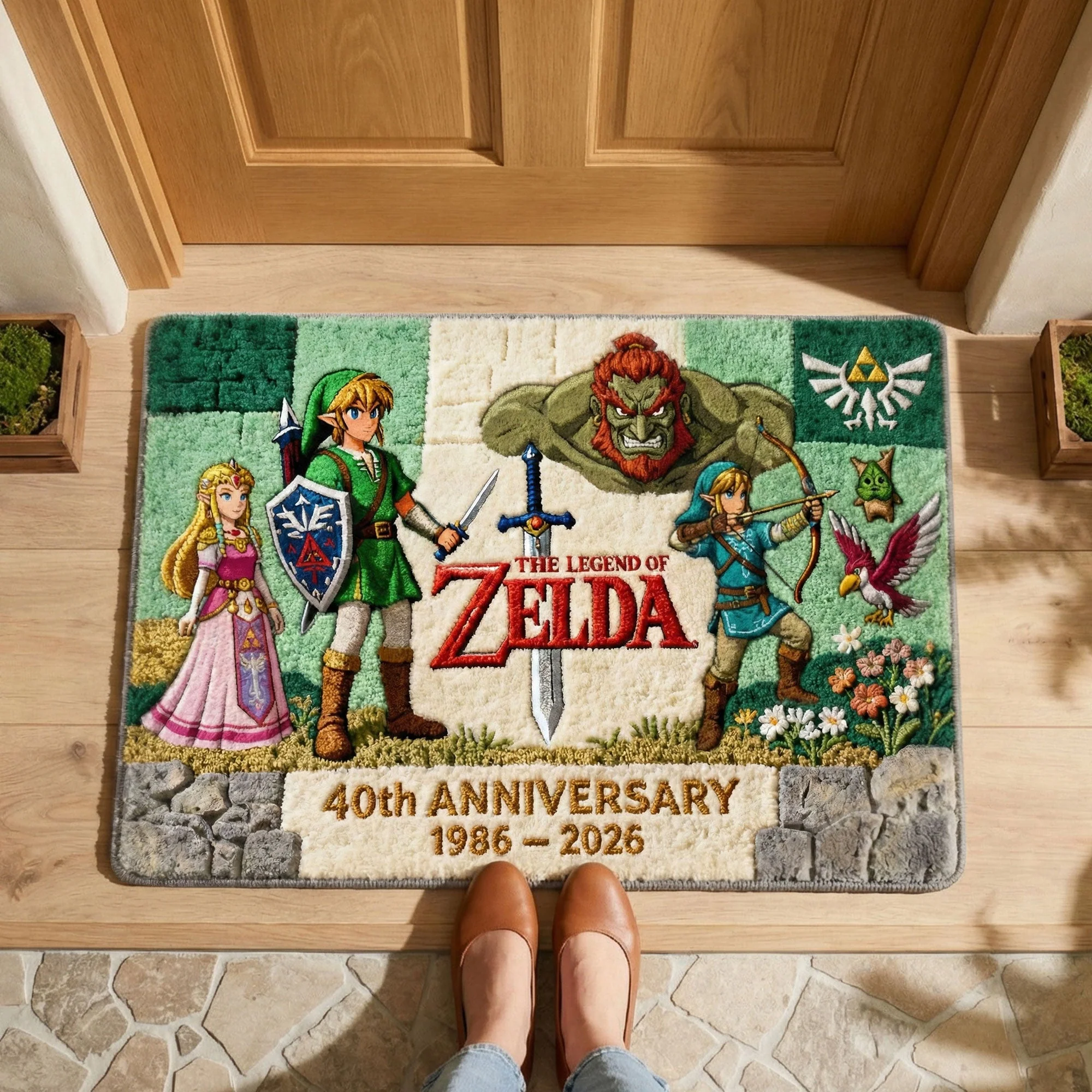 LoZd Celebrating 40 Years Of Our Adventure - Personalized Doormat - Anniversary Gift For Movie Fans, Family NL122 - Image 2