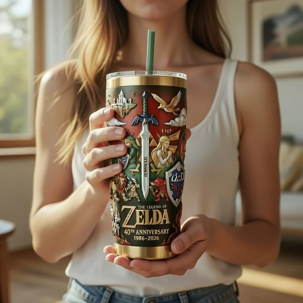 LoZd Celebrating 40th Anniversary Of Legend - Personalized Tumbler - Gift For Movie Fans NL122 - Image 4