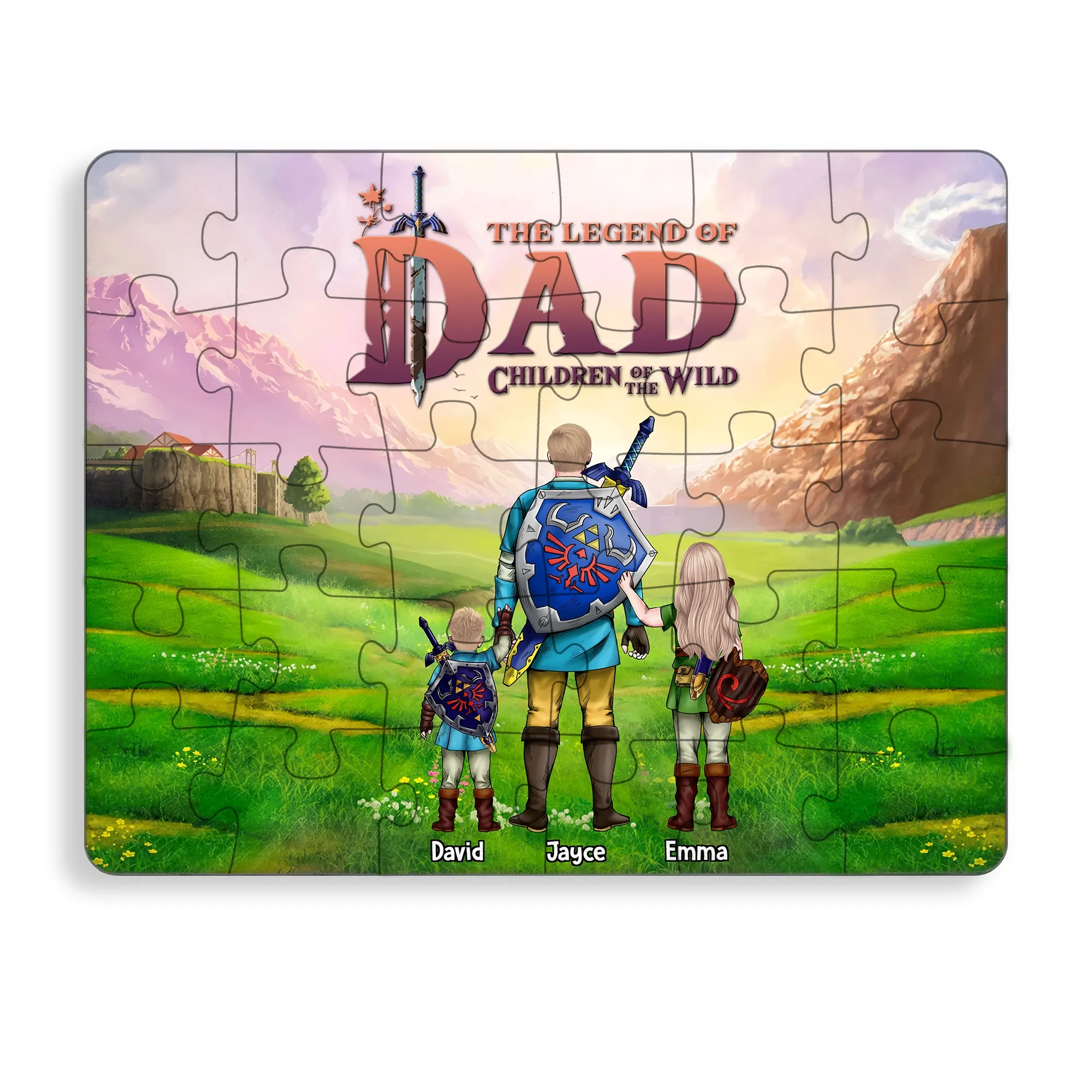LoZd The Legend Of Dad Children Of The Wild - Personalized Puzzle - Gift For Dad - Image 5