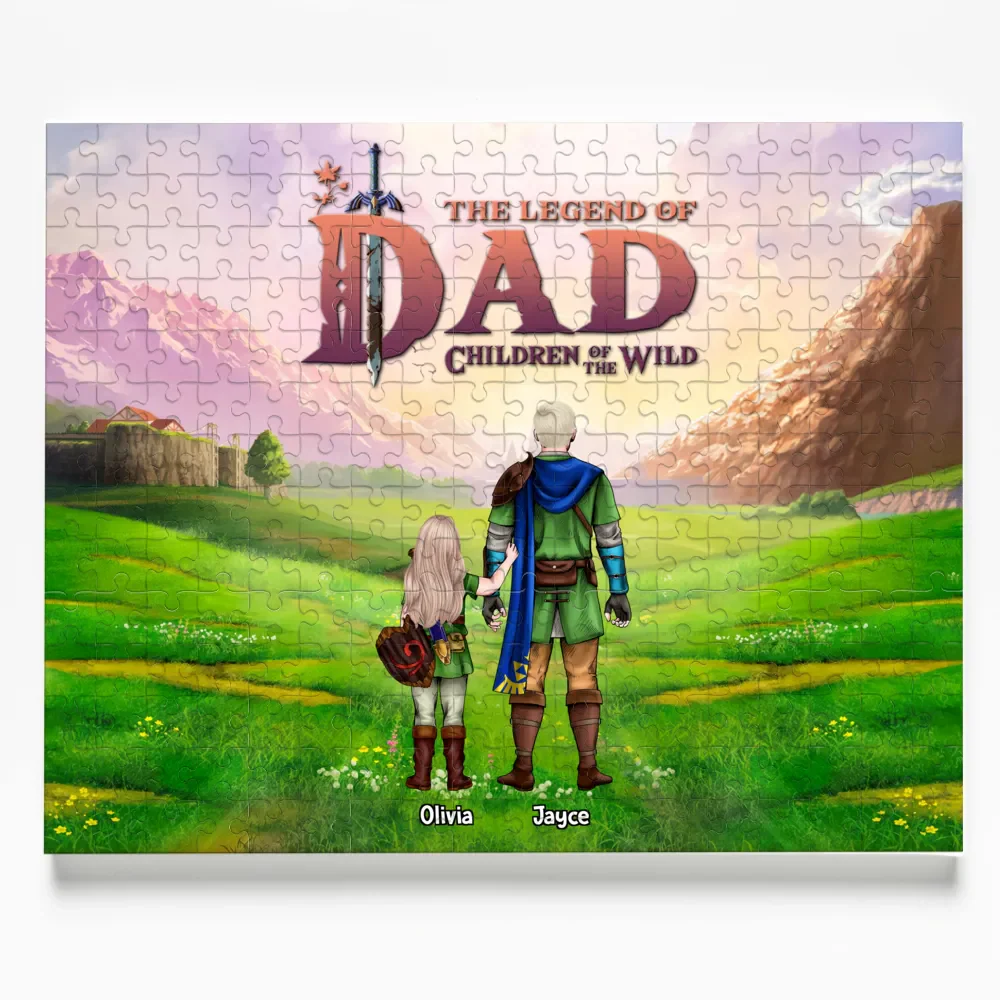 LoZd The Legend Of Dad Children Of The Wild - Personalized Puzzle - Gift For Dad - Image 6
