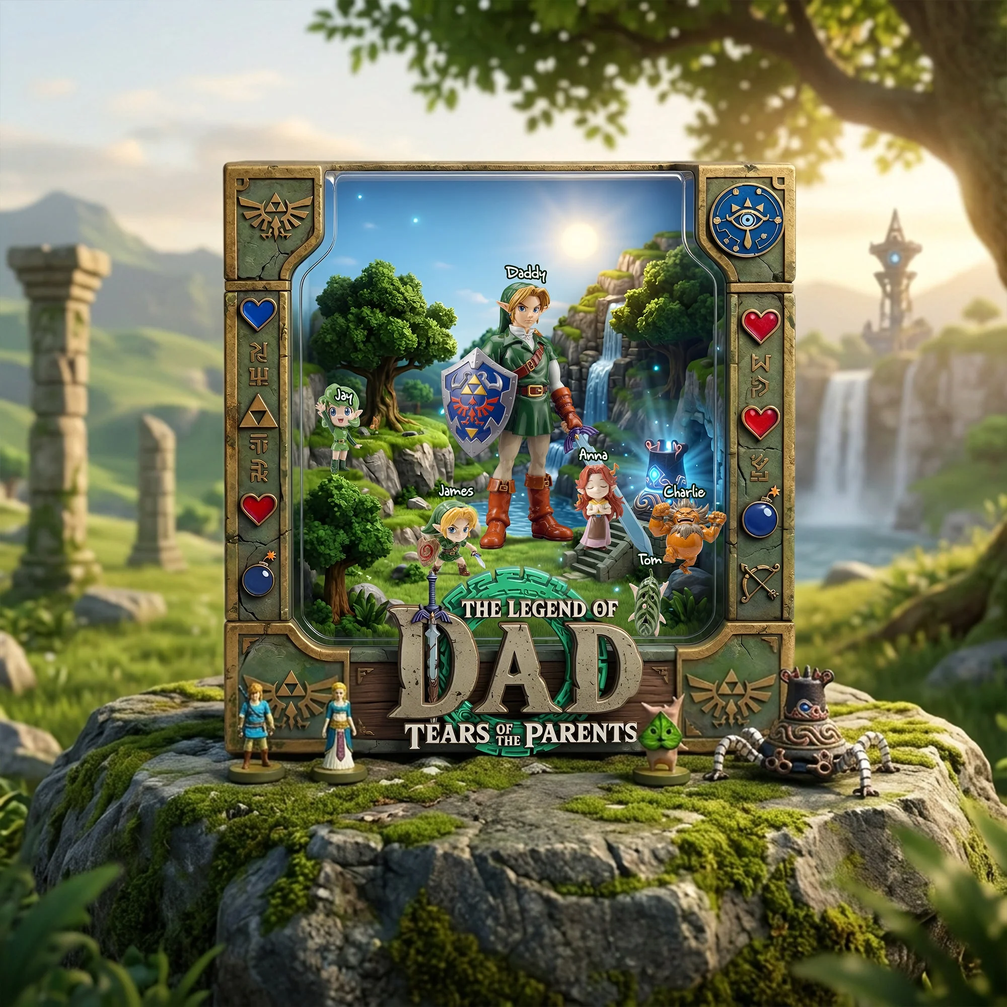 LoZd The Legend Of Dad - Personalized Acrylic Plaque - Gift For Father's Day - Image 4