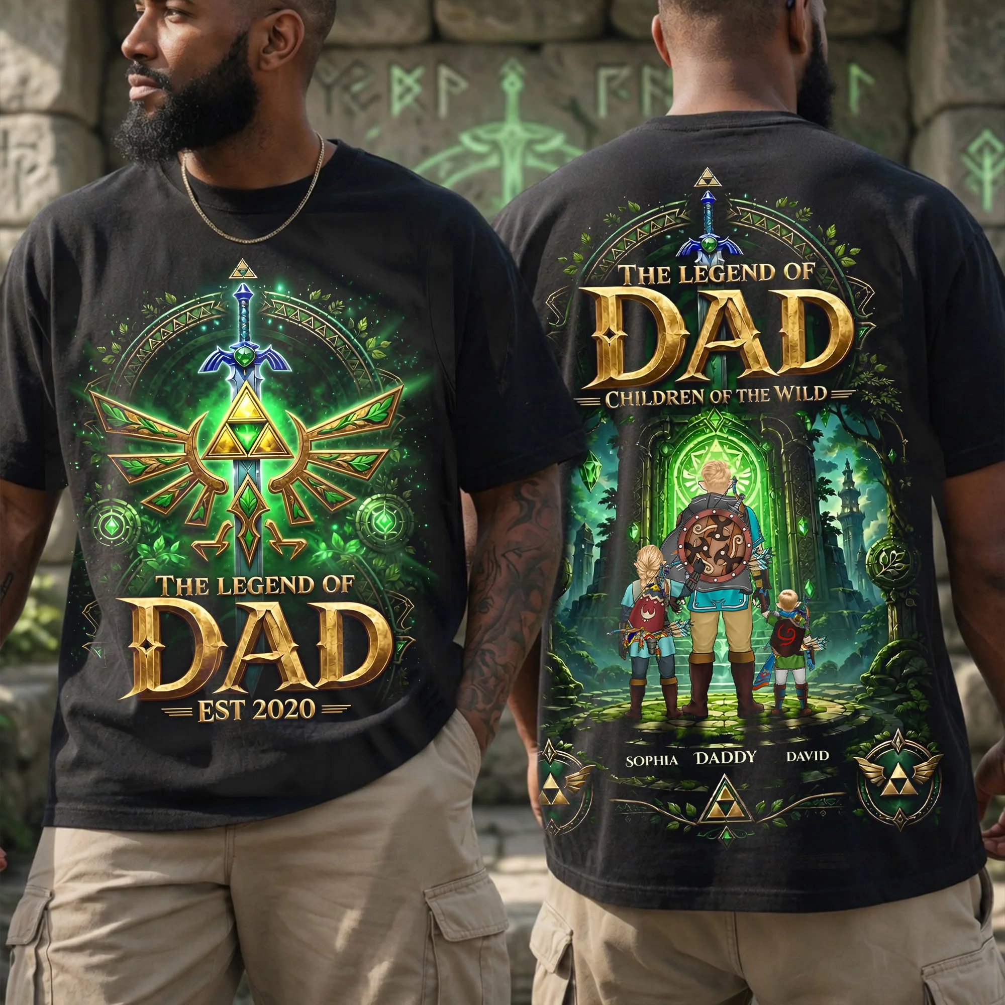 LoZd The Legend Of Dad - Personalized Shirt - Gift For Dad - Image 3