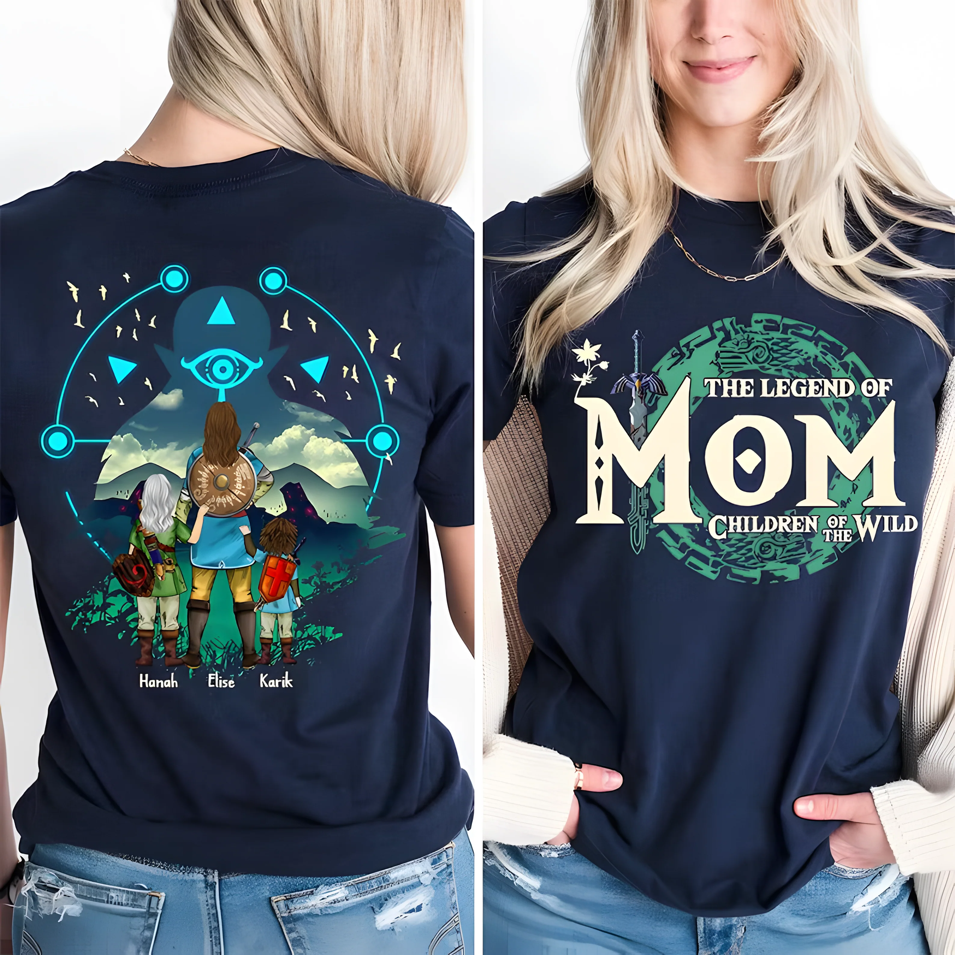 LoZd The Legend Of Mom Children Of The Wild - Personalized Shirt 2 Side - Gift For Mom