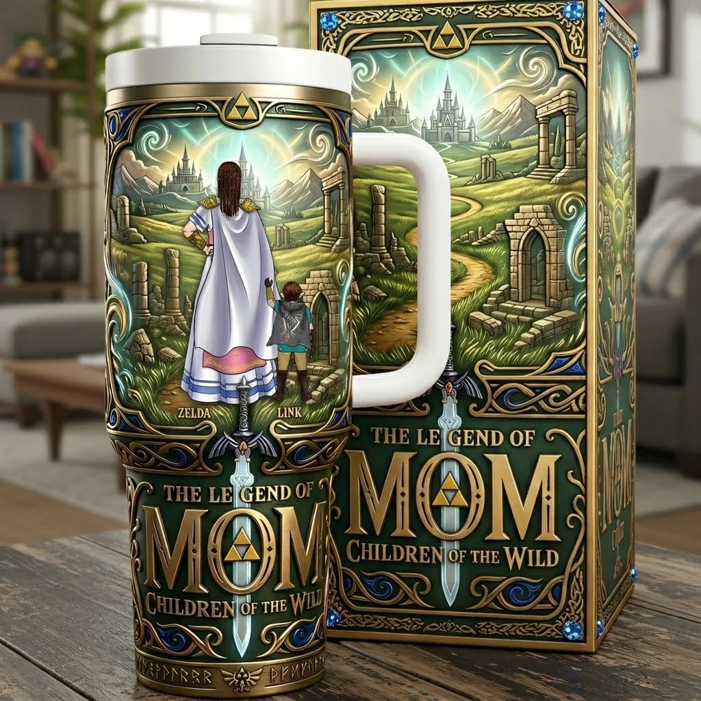 LoZd The Legend Of Mom Fantasy Adventure - Personalized Tumbler - Gifts For Moms