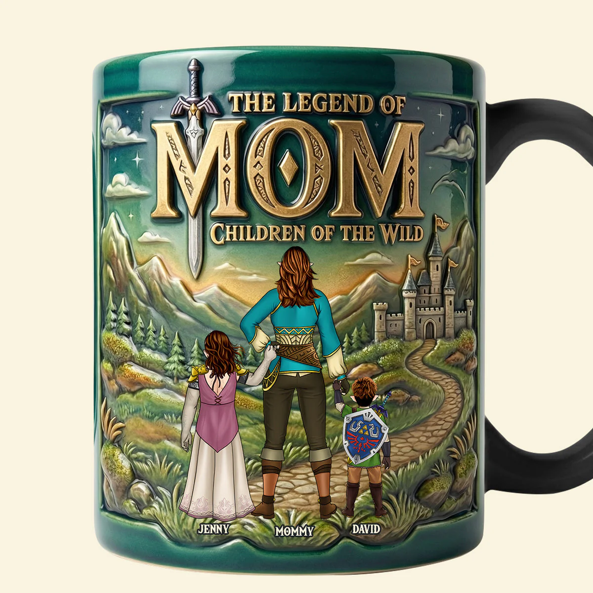 LoZd The Legend of Mom Magical Adventure - Personalized Accent Mug - Gifts For Mom - Image 3