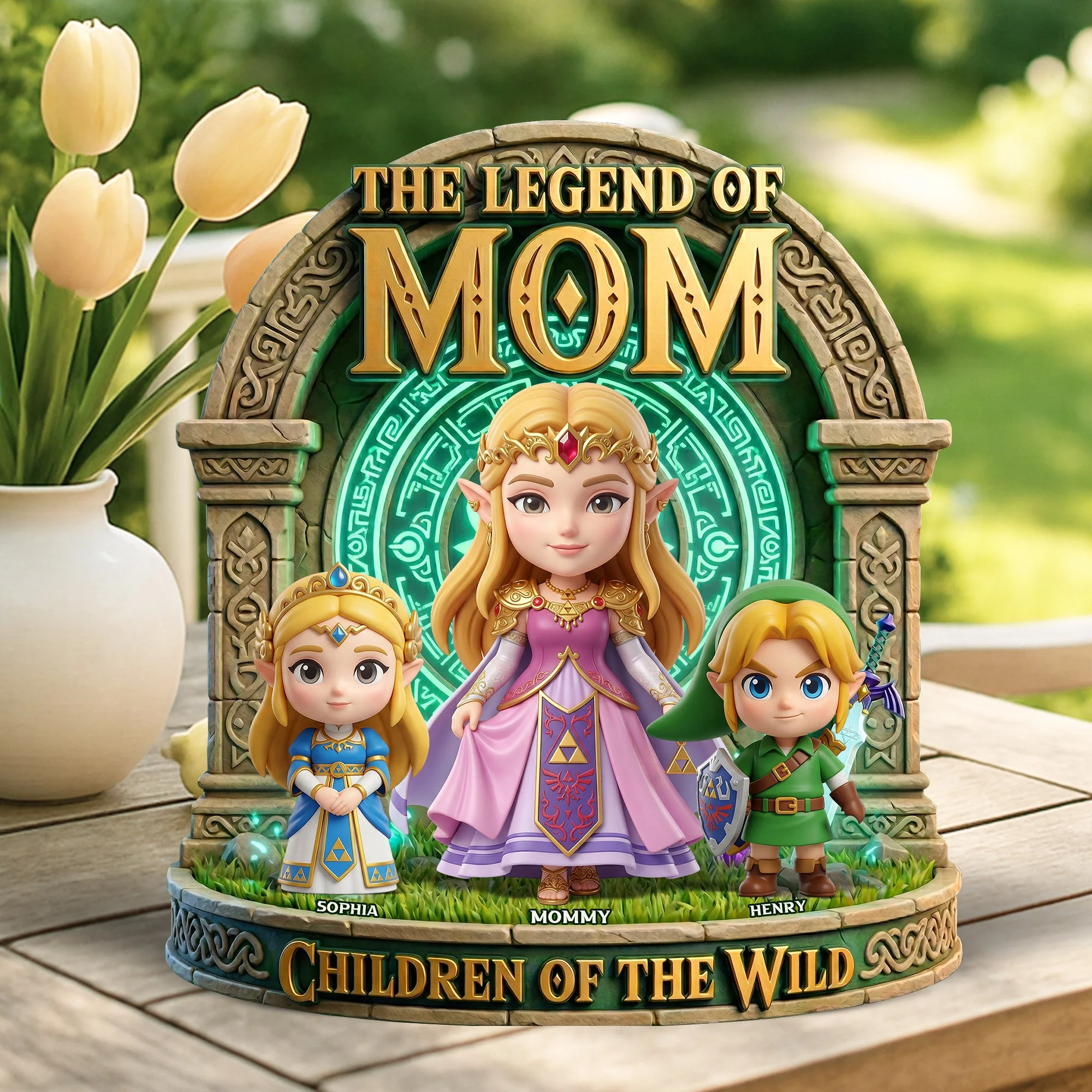 LoZd The Legend Of Mom - Personalized Acrylic Plaque - Gift For Mom, Movie Fans NL122 - Image 3