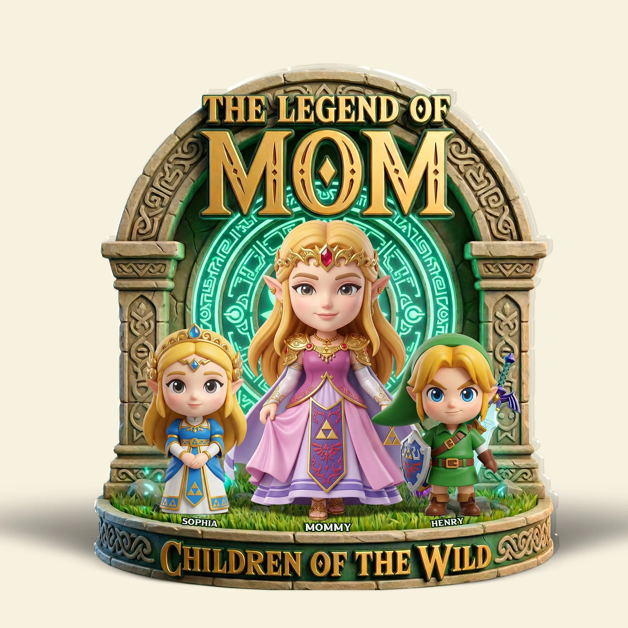 LoZd The Legend Of Mom - Personalized Acrylic Plaque - Gift For Mom, Movie Fans NL122 - Image 4