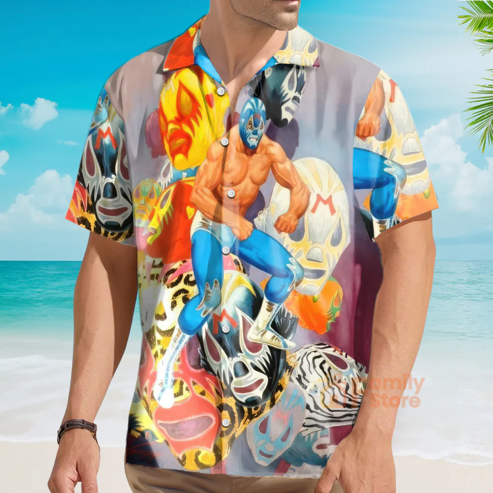Lucha Libre - Hawaiian Shirt - Image 2