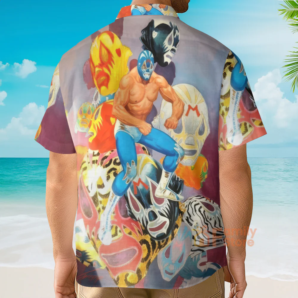 Lucha Libre - Hawaiian Shirt - Image 3