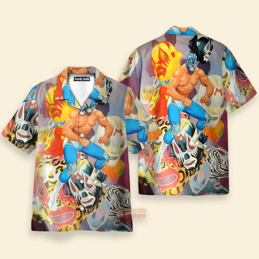 Lucha Libre - Hawaiian Shirt - Image 4