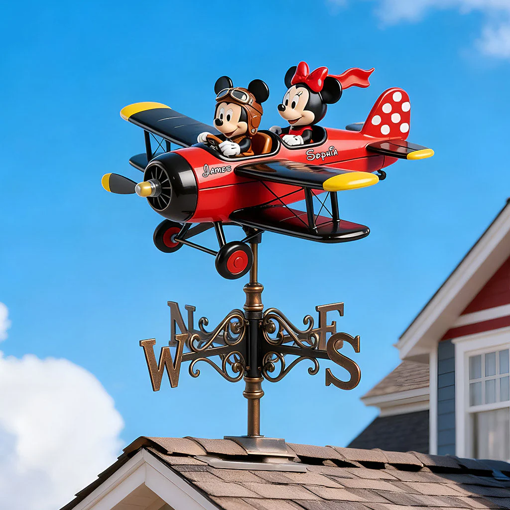 Magic Mouse Our Adventure - Personalized Weather Vane - Gift For Family - MkMo
