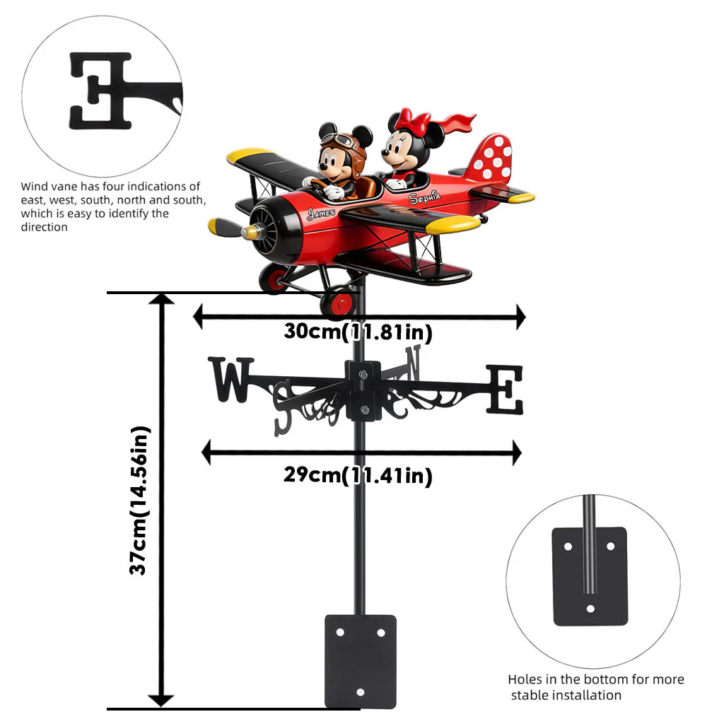 Magic Mouse Our Adventure - Personalized Weather Vane - Gift For Family - MkMo - Image 6