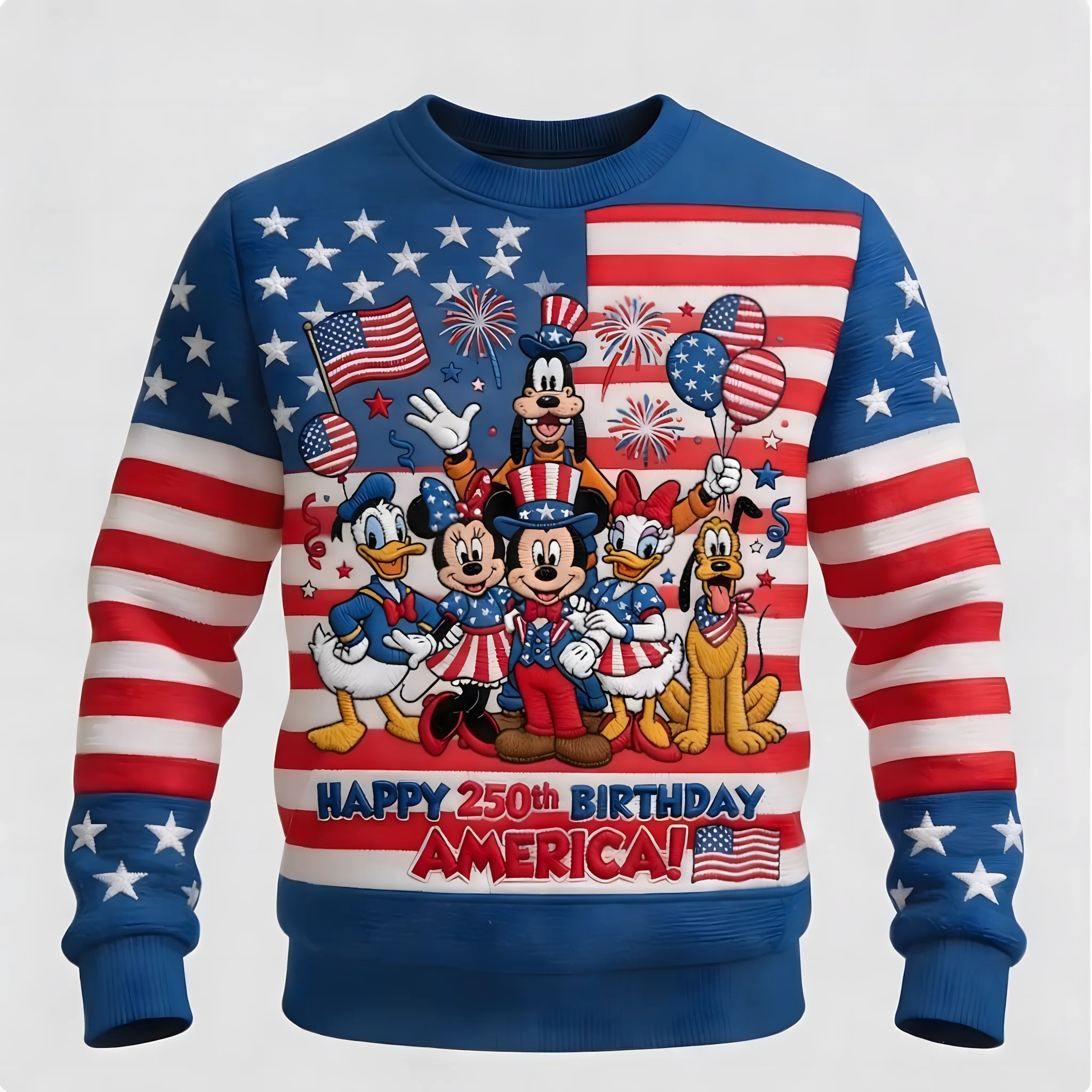 Magical Friends Happy 250th Birthday America - Personalized All Over  Shirt - Independence Gift - MkMo - Image 4