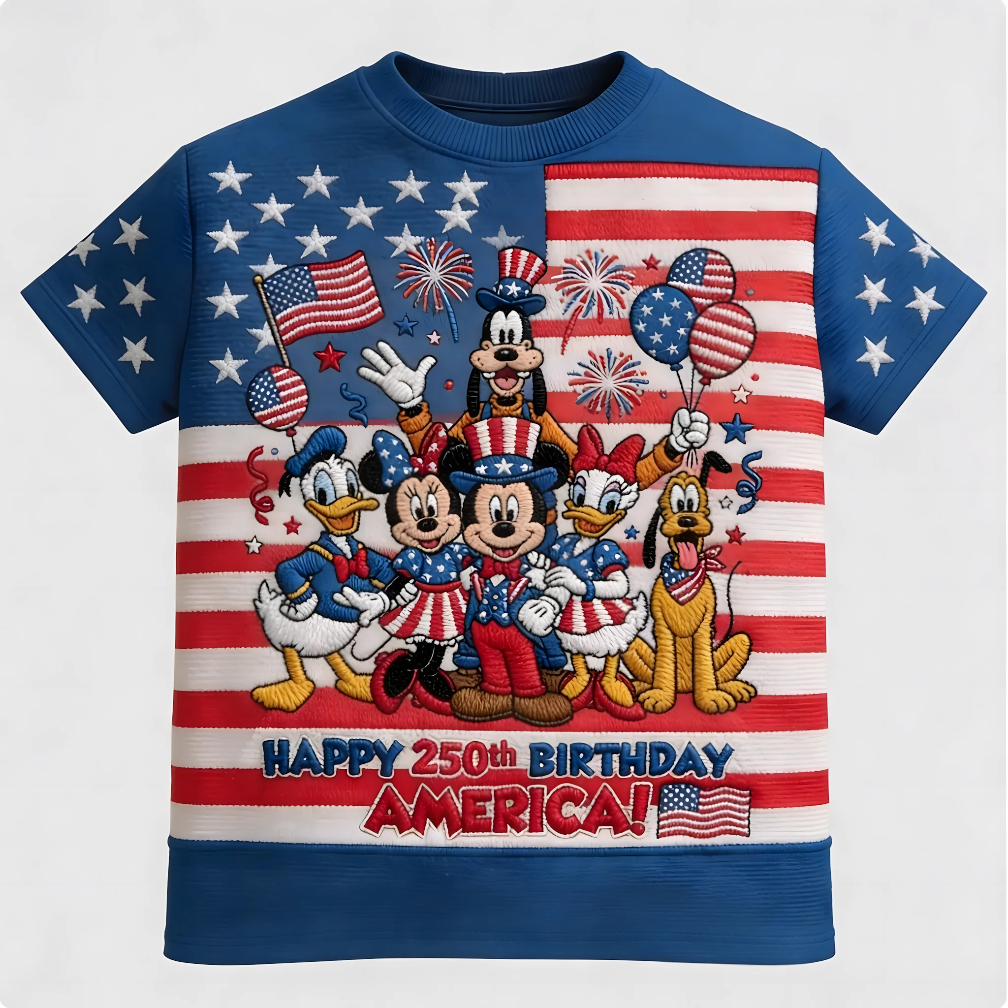 Magical Friends Happy 250th Birthday America - Personalized All Over  Shirt - Independence Gift - MkMo - Image 5