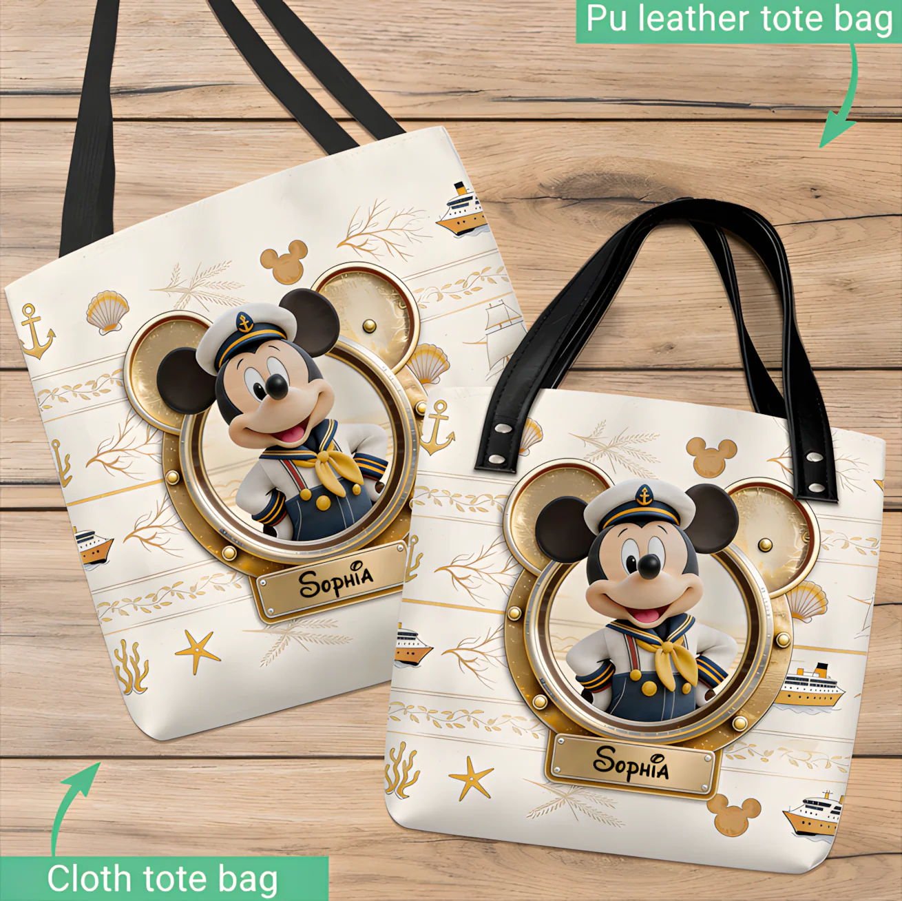Magical Mouse Cruise Trip - Personalized Tote Bag - Gift For Movie Fans - MkMo - Image 5