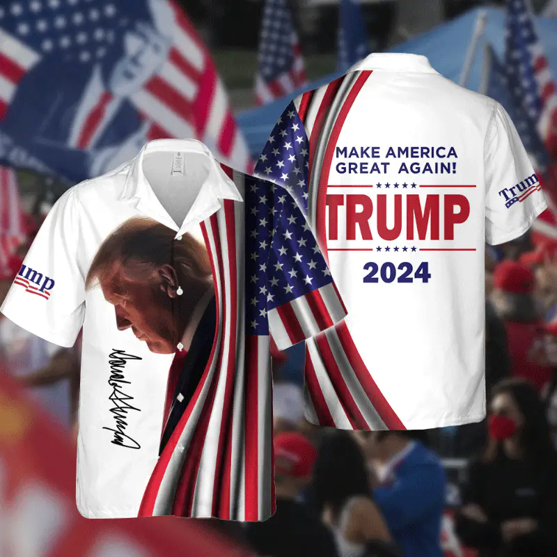Make America Great Again Trump Signature Hawaii Shirt