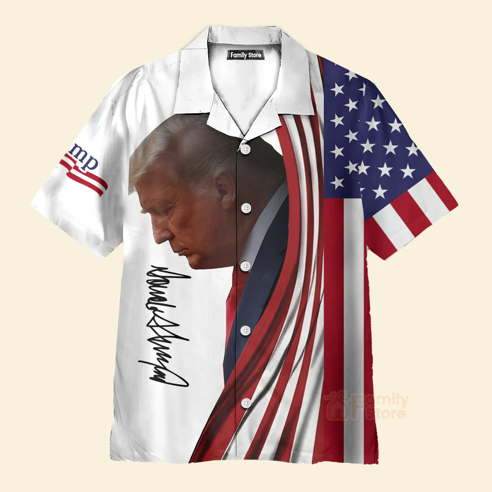 Make America Great Again Trump Signature Hawaii Shirt - Image 2