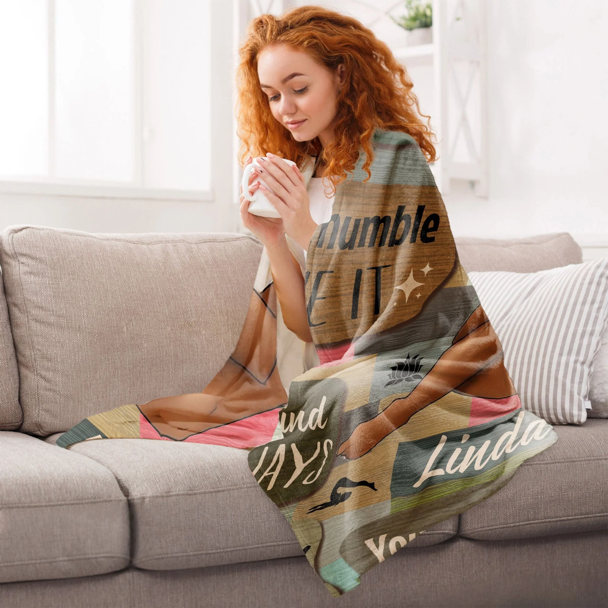 Make It Happen I Decided My Vibe - Personalized Blanket - Gift For Women | CLGOD02 HD95 - Image 5