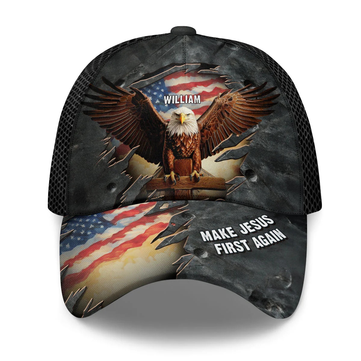 Make Jesus First Again -Personalized Classic Cap - Christian Gift For Him BA01