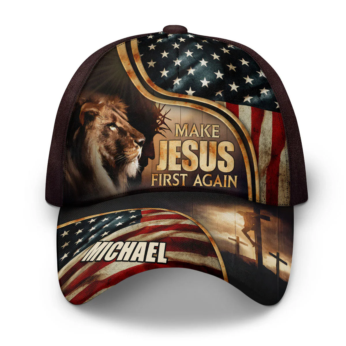 Make Jesus First Again - Personalized Classic Cap - Gift for Men, Dad, Grandpa, Husband, Father's Day Gift NA94