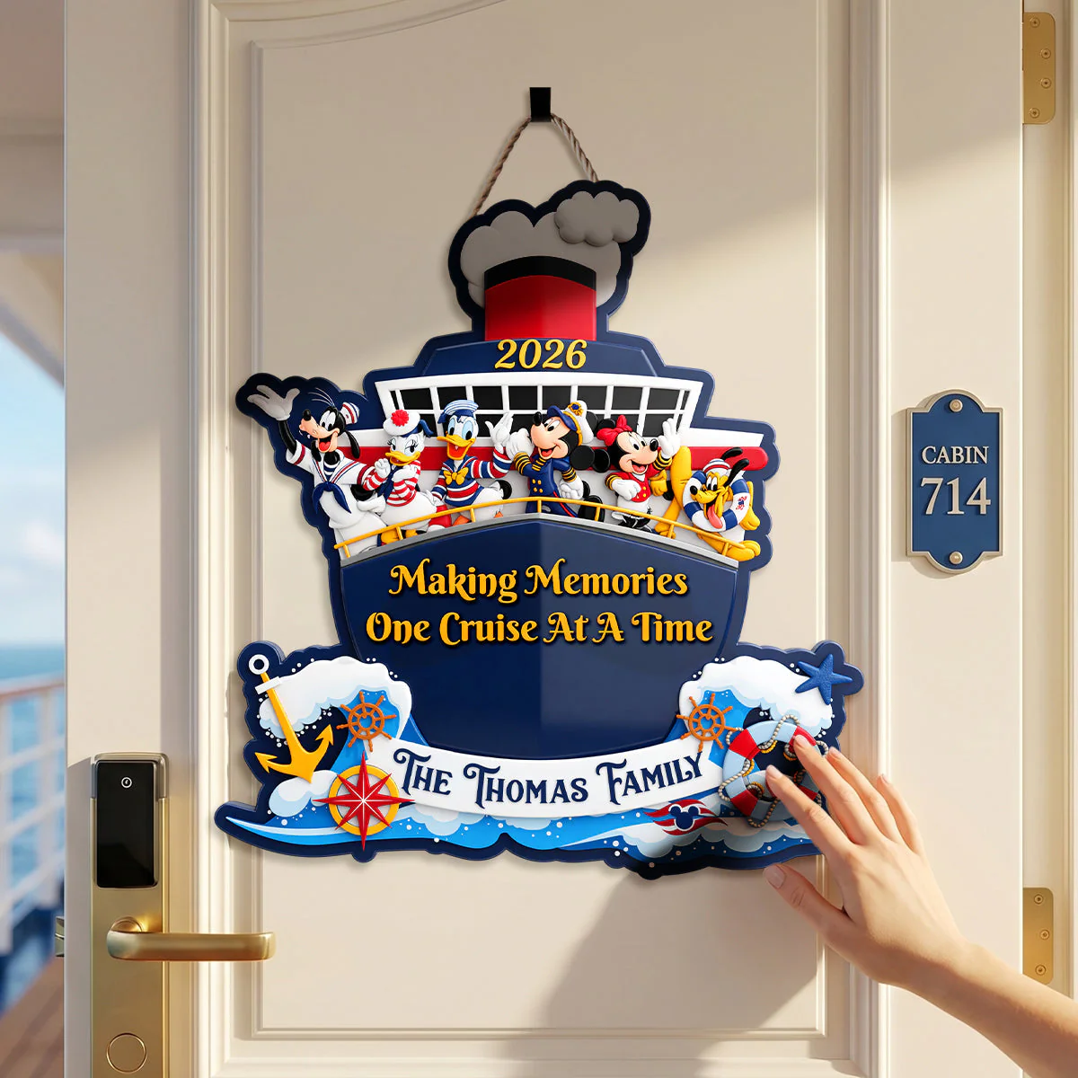 Making Memories One Cruise At A Time - Personalized Custom Shaped Metal Sign - Gift For Movie Fans - MkMo - Image 2