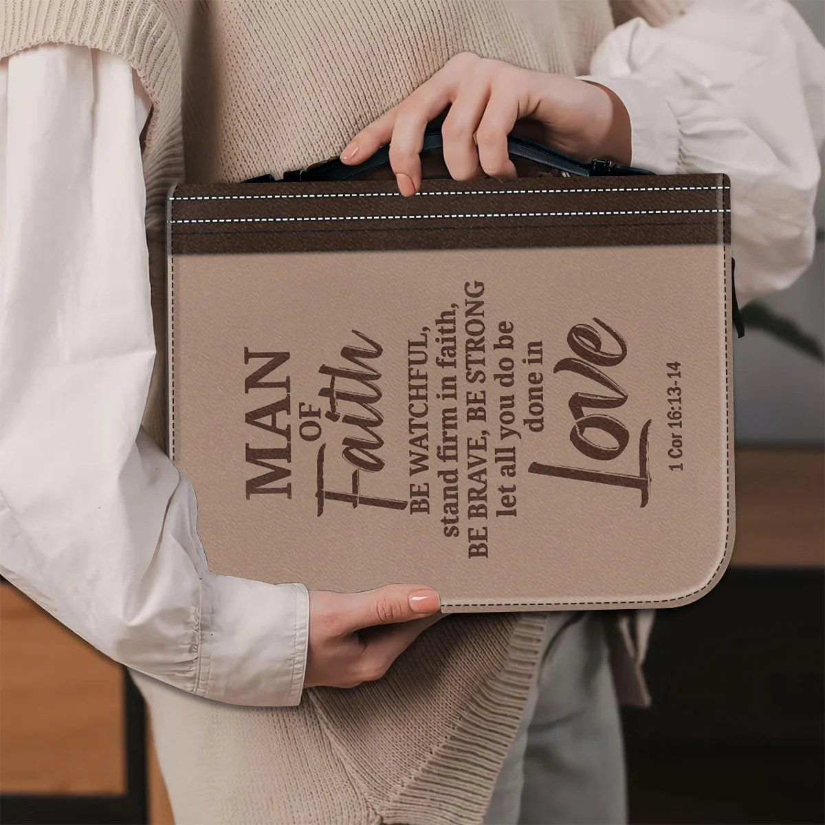 Man Of Faith - Beautiful Personalized Bible Covers - AT4082454 - Image 5