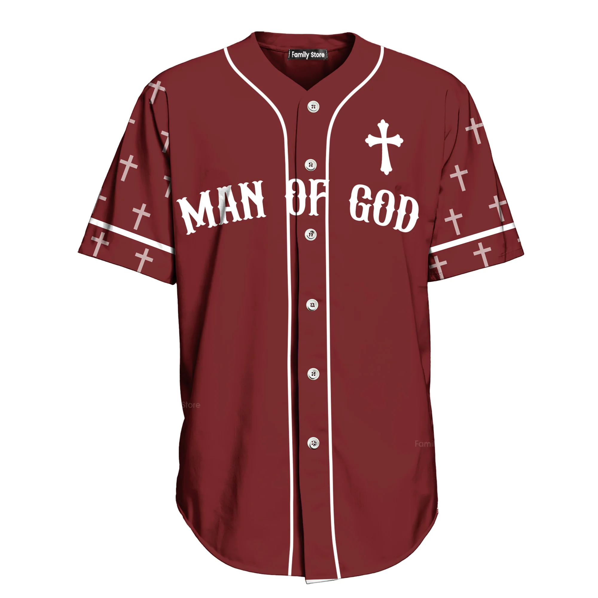 Man Of God Baseball Jersey - Christant Gift For Him - Image 7